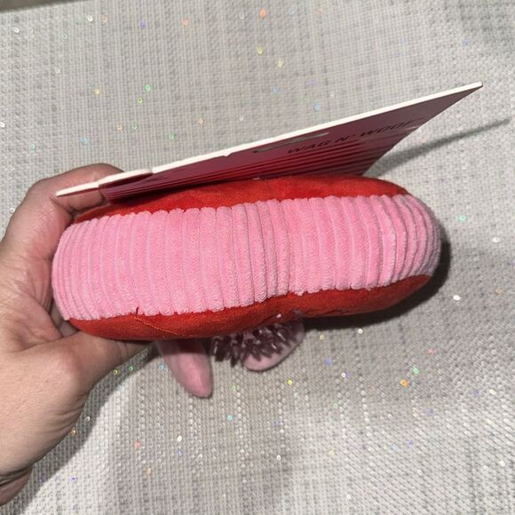 WAG N’ WOOF Valentine’s Day Plush XOXO Heart with a spike ball Squeaky Dog Toy - Picture 10 of 10